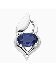 14K White Gold Oval Cut Tanzanite Pendant -- LIFETIME WARRANTY