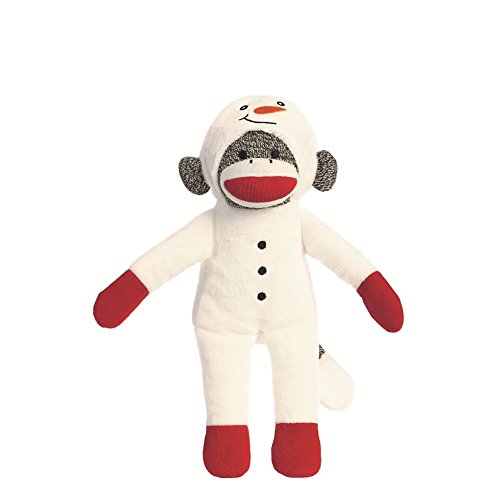 Snowman Holiday Sock Monkey 12-Inch Plush