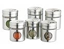 Kitchen Craft Stainless Steel Spice Jar Set