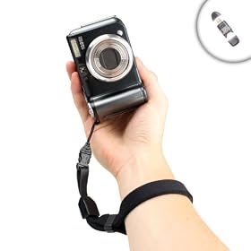 DuraNeoprene Adjustable Padded Wrist Strap with Quick-Release Clip for Panasonic Lumix ZS20 , TS20 , SZ1 and Many More Panasonic Compact Cameras! ** Includes 4-In-1 Card Reader! **