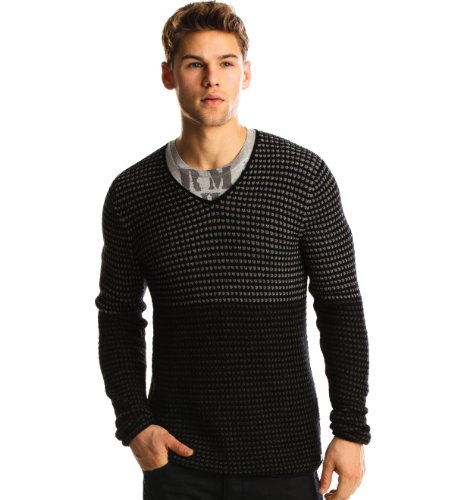 Armani Exchange Ombre Waffle V-Neck