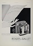 IMAGE OF 1933 French Ad Missive Roger & Gallet Parfum Perfume - Original Print Ad