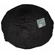 Black Micro Suede Large Beanbag By Fun Furnishings