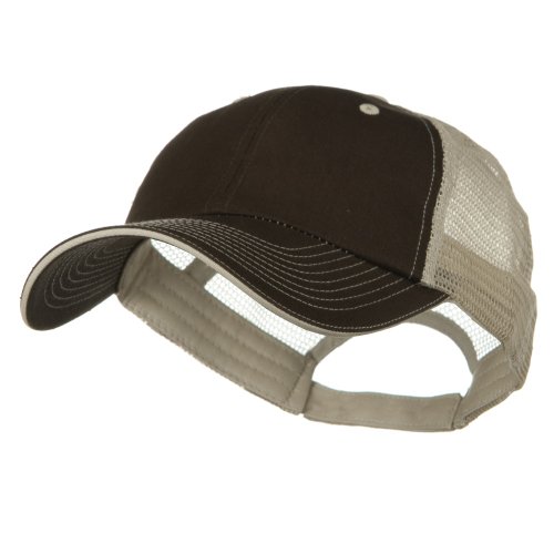 Big Size Garment Washed Cotton Twill Mesh Cap
