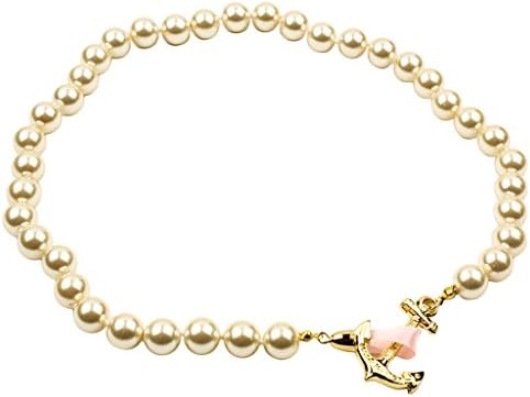 Aubrey Pearl Anchor Necklace by Kiel James Patrick