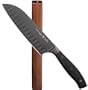 Tyler Florence Titanium 7-Inch Santoku Knife with Magnetic Individual Wood Knife Block