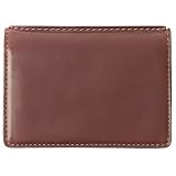 Johnston & Murphy Bifold Card Case - Dark Mahogany Waxhide