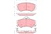 TRW Automotive TPC0924 Disc Brake Pad Set for Kia Soul: 2010-2013 and other applications Front, black
