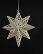 Seasons of Elegance 8-Point Gold Glitter Star Christmas Ornament 9"