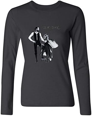 SaXiMi Women's Fleetwood Mac Rumors Long Sleeve T shirts Size S Black