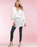 Floral burnout tunic top