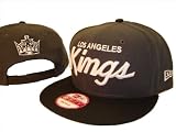 Charcoal Grey & Black Los Angeles LA Kings New Era 9Fifty Adjustable Snap Back Baseball Cap Hat