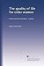 The quality of life for older women: Older women living alone : a report