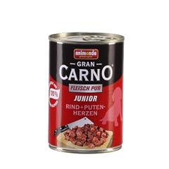 Animonda GranCarno 82728 Junior Rind+Putenherzen 12 x 400 g Dose - Hundefutter