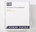 HYSEAS Flannel Fleece Throw Blanket Ivory - Super Soft Plush Microfiber Solid Blanket for Couch, Bed, Chair, Sofa - Fuzzy Cozy Lightweight - 50x60 Inch
