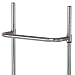 Quantum Storage Systems PH24S Push Handle for Mobile Wire Shelving Units, Stainless Steel Finish, 24" Length