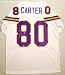 Cris Carter Autographed White Custom Throwback Jersey
