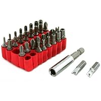 32 Locksmith Security Drill Bits Hex Magnetic Extension
