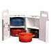 Le Creuset - Set 4 mini - cocottes - Bleu/ Cerise/ Volcanique / Noir - 91006900990000