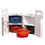 Le Creuset - Set 4 mini - cocottes - Bleu/ Cerise/ Volcanique / Noir - 91006900990000