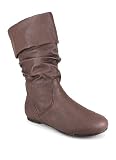 Leatherette Slouch Boot