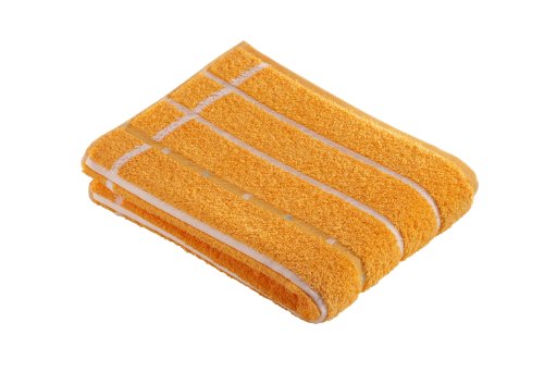 Vossen 8376 01903 048 067140 000 Duschtuch Quadrati Uni / 67 x 140 cm, melon / wei&szlig; Preisvergleich
