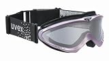 UVEX Corus Crystal Women's Ski Goggle,Pink Metallic Frame with Double Silver Mirror Lens