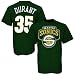 Search : Kevin Durant #35 Seattle SuperSonics Green Name and Number Adult T-Shirt