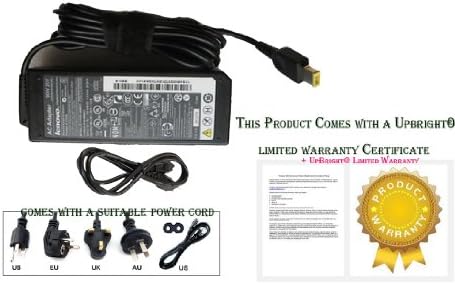 UpBright® Genuine OEM Original AC Adapter Charger For Lenovo ThinkPad X1 Carbon Gen 2 14" Ultrabook Laptop PC Lenovo New ThinkPad X1 Carbon 20A7 Series ThinkPad X1 Carbon 20A7002FUS 20A7002HUS 20A7002JUS 20A7002LUS 20A7002NUS 20A7002QUS 20A7002SUS 20A7002UUS 20A7002WUS 20A7002YUS 20A70031US 20A70033US 20A70035US 20A70037US 20A70039US 20A7003BUS 20A7003DUS 20A7003EUS 20A7003GUS 20A7003JUS 20A7003LUS 20A7003PUS 20A7006FUS 20A7006DUS 20A7006TUS 20A7006RUS 20A7006VUS DC Power Supply Cord PSU
