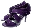 Pumps Sandalen Peep Toes Heels Lack Lila (S77)
