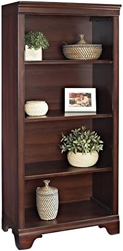 Mulberry Deveraux Cherry Finish 55-inch Bookcase