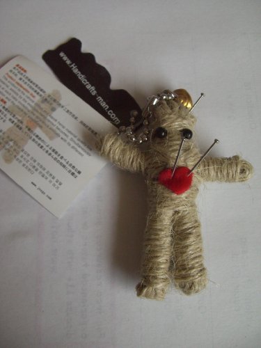 Voodoo Doll - Phone charm - Good luck Gift (Complete with pins!)