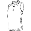 Nike Golf Women's Dri-Fit Pique Sleeveless Polo Shirt - White - 297492-100