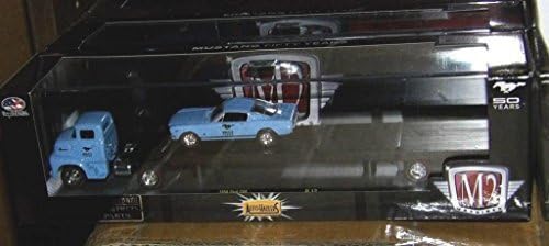 Auto-Haulers '56 Ford C.O.E. &amp; '65 Ford Mustang 2+2 Fastback M2 Machines Castline 1:64 Scale Die-Cast Vehicle by M2 AUTO HAULERS