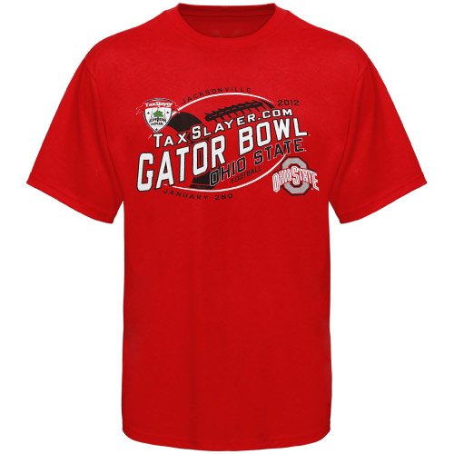 Ohio State Buckeyes 2012 Gator Bowl Bound Fried T-Shirt - Scarlet (Small)