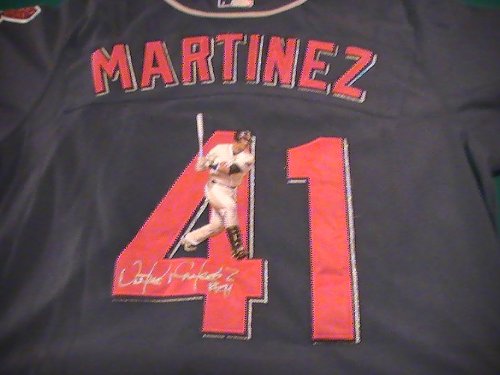 VICTOR MARTINEZ SIGNED AUTOGRAPHED JERSEY CLEVELAND INDIANS COA + PROOF PHOTO