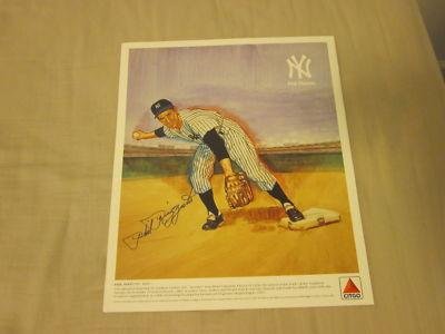 1989 Citgo New York Yankees Print Phil Rizzuto Autographed B & E Hologram - Autographed MLB Art