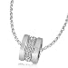 Goldmaid Damen-Collier Ring 2 Reihen 925 Sterlingsilber 45 Zirkonia  45 cm Pa C4871S
