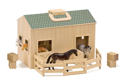 Melissa & Doug Fold and Go Mini Stable