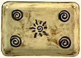 MARA Stoneware 13 RECTANGLE SERVING PLATTER Collectible Plate DESERT Sun Burst DESIGN