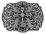 Tandy Leather Floral Cross Trophy Buckle 1770-12