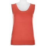 Misses Nue Options Solid Sleeveless Shell Sweater