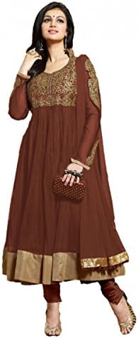 Un-stitched Stylowoman Women's Anarkali Style Net Salwar Suit