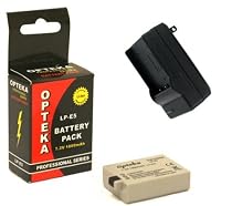Opteka LP-E5 1800mAh Ultra High Capacity Li-ion Battery Pack with AC/DC Rapid Battery Charger