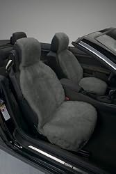 Genuine Australian Sheepskin Sideless Seat Cover - Gray