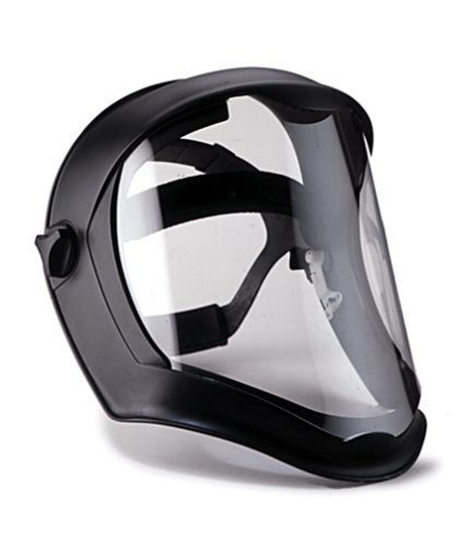 Uvex S8510 Bionic Black Matte Faceshield with Clear Anti-fog Hardcoat Visor