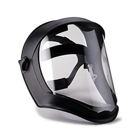 Uvex S8510 Bionic Black Matte Faceshield with Clear Anti-fog Hardcoat Visor