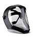 Uvex S8510 Bionic Black Matte Faceshield with Clear Anti-fog Hardcoat Visor