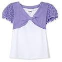 Amy Byer Girls 2-6x Crochet Twist Front Shrug Sweater