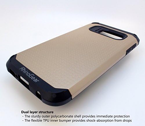 Galaxy S6 Case, RhinoGear® Slim Armor Case for Samsung Galaxy S6 [Dual-Layered Tough Armor Case] (Champagne Gold)